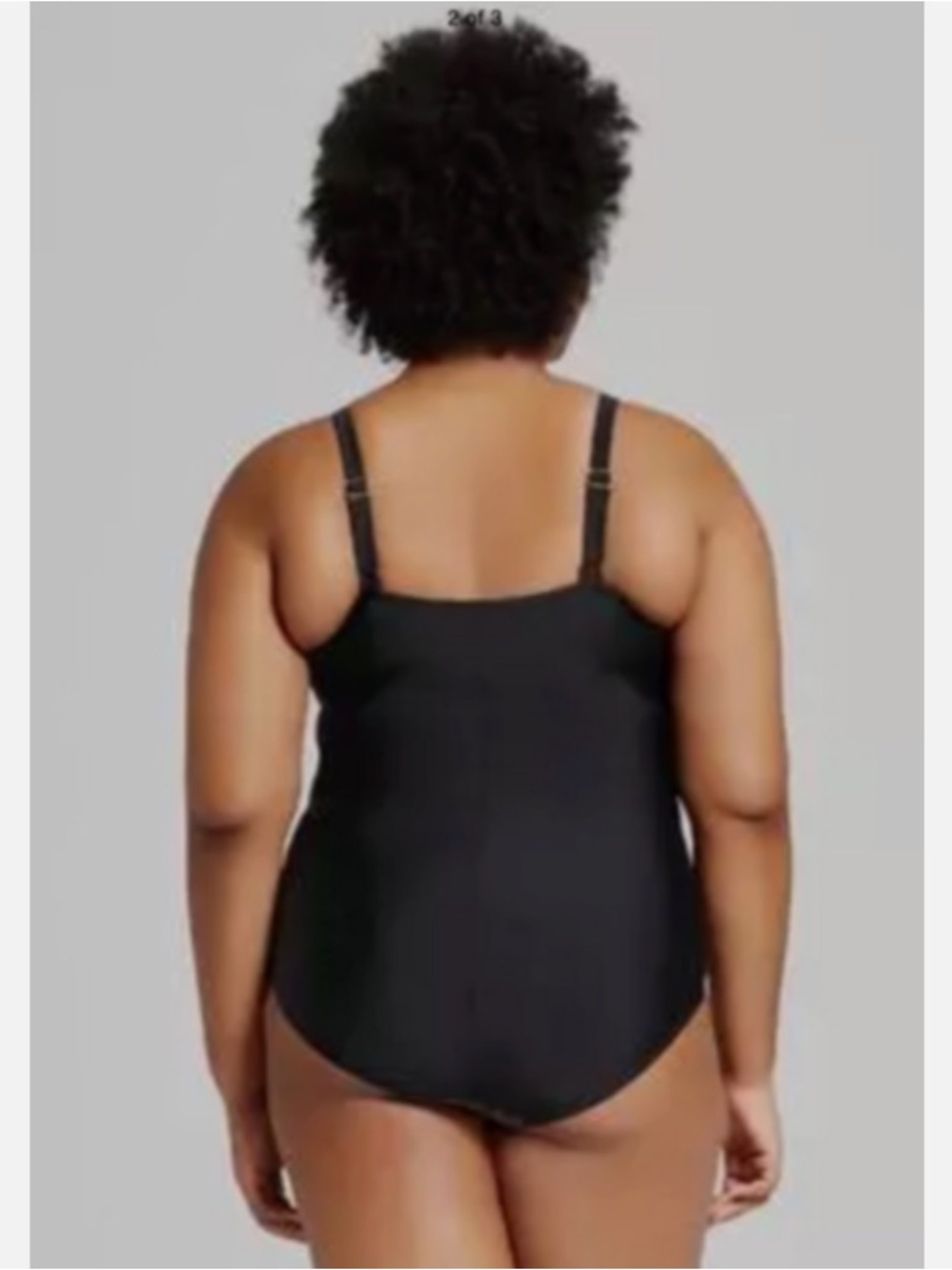 Ava & Viv Women’s Black Brown Leopard Print One Piece Slimming Swimsuit 18W - Picture 3 of 13